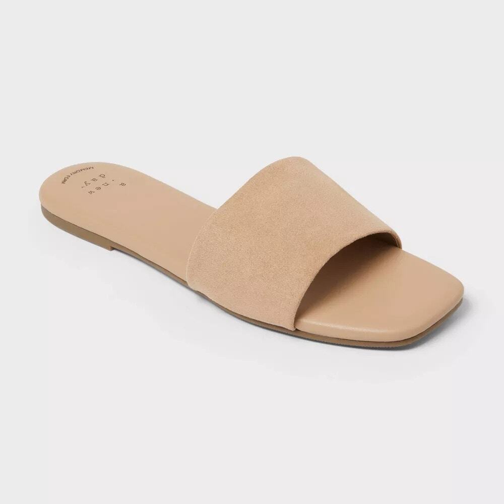 Women’s Maren Sandals with Memory Foam Insole - A New Day - Taupe